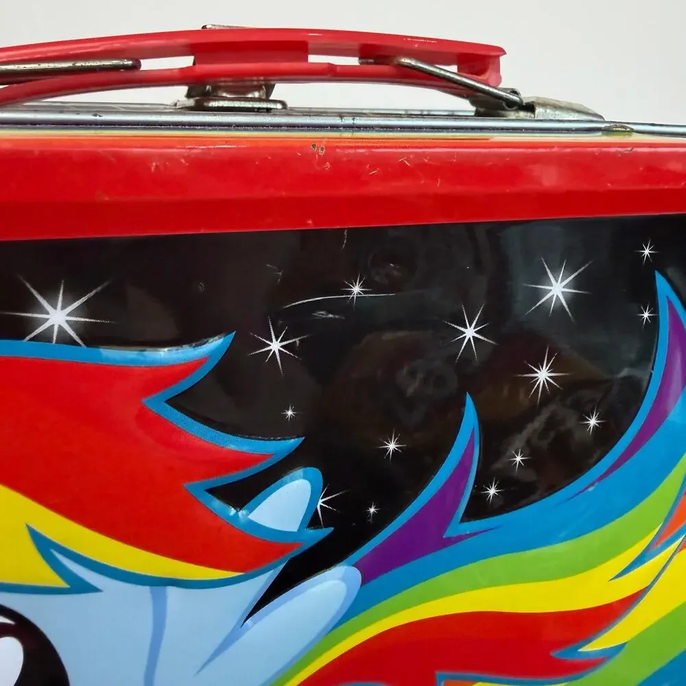 MLP G4 My Little Pony Loungefly Rainbow Dash Tin Metal Storage Lunch Box